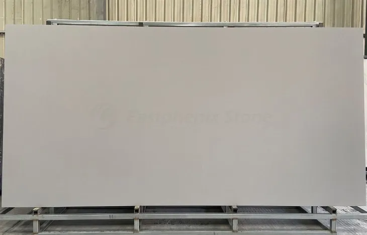 Slabiau Mawr Cerrig Sintered Golau Llwyd Pur